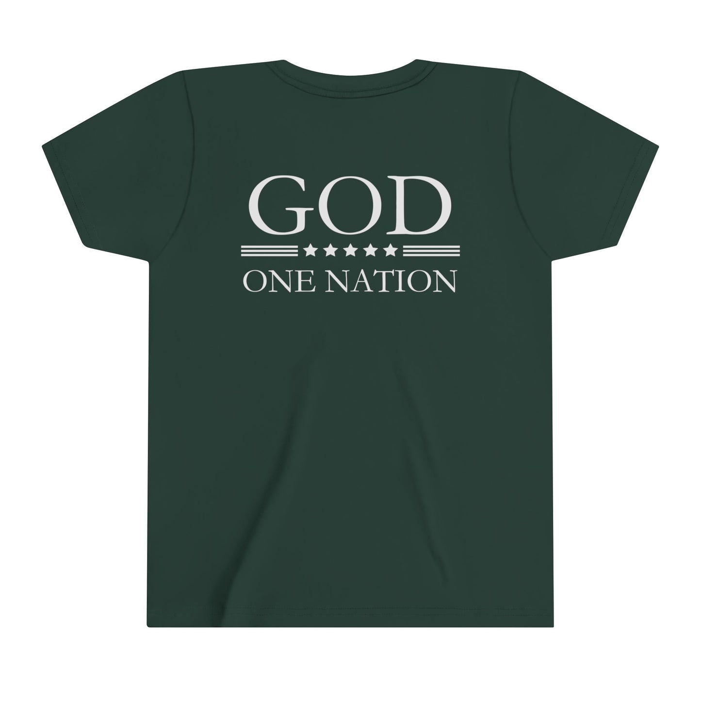 Kids One Nation Under God Youth Short Sleeve Tee