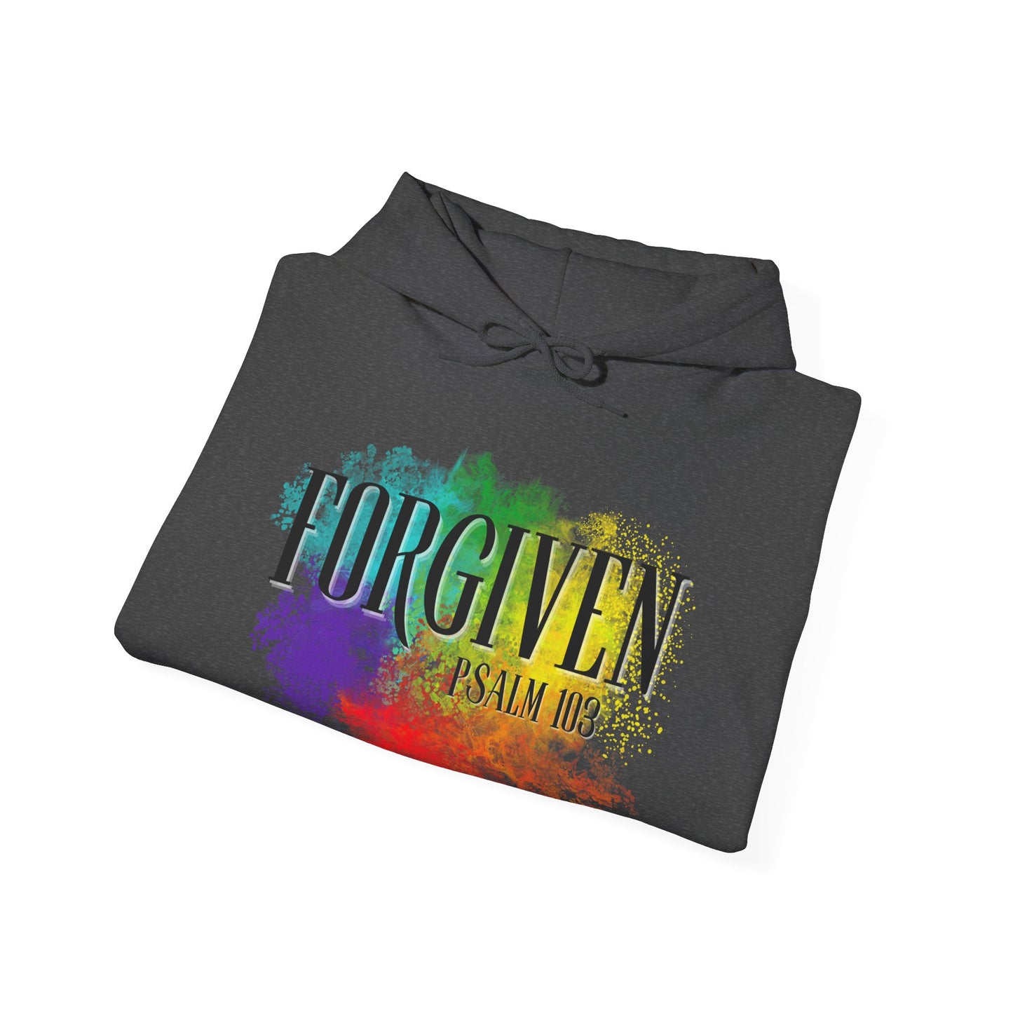Forgiven Psalms Bible Verse Adult Heavyweight Hooded Sweatshirt