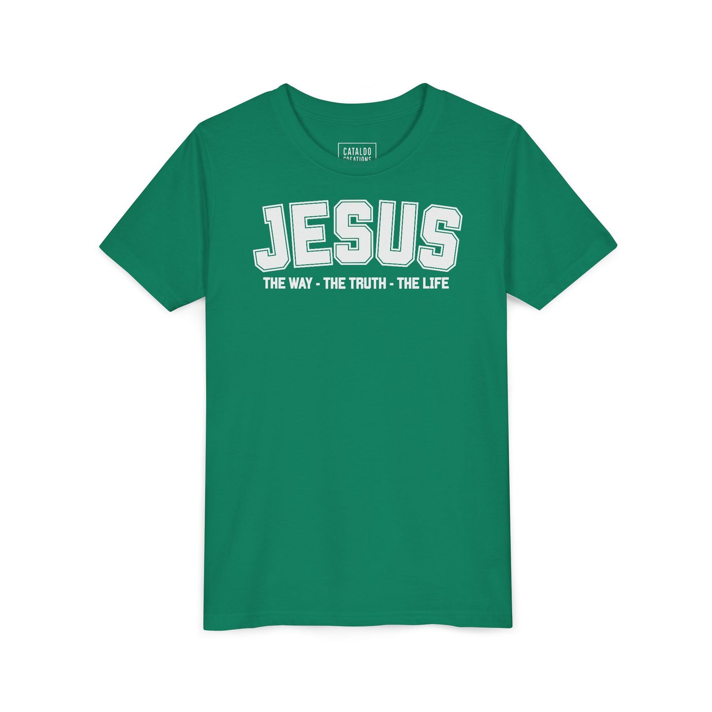 Faith-Inspired Youth Tee - Jesus - The Way, The Truth, The Life, Christian Apparel, Faith-Based Gift, Youth Clothing