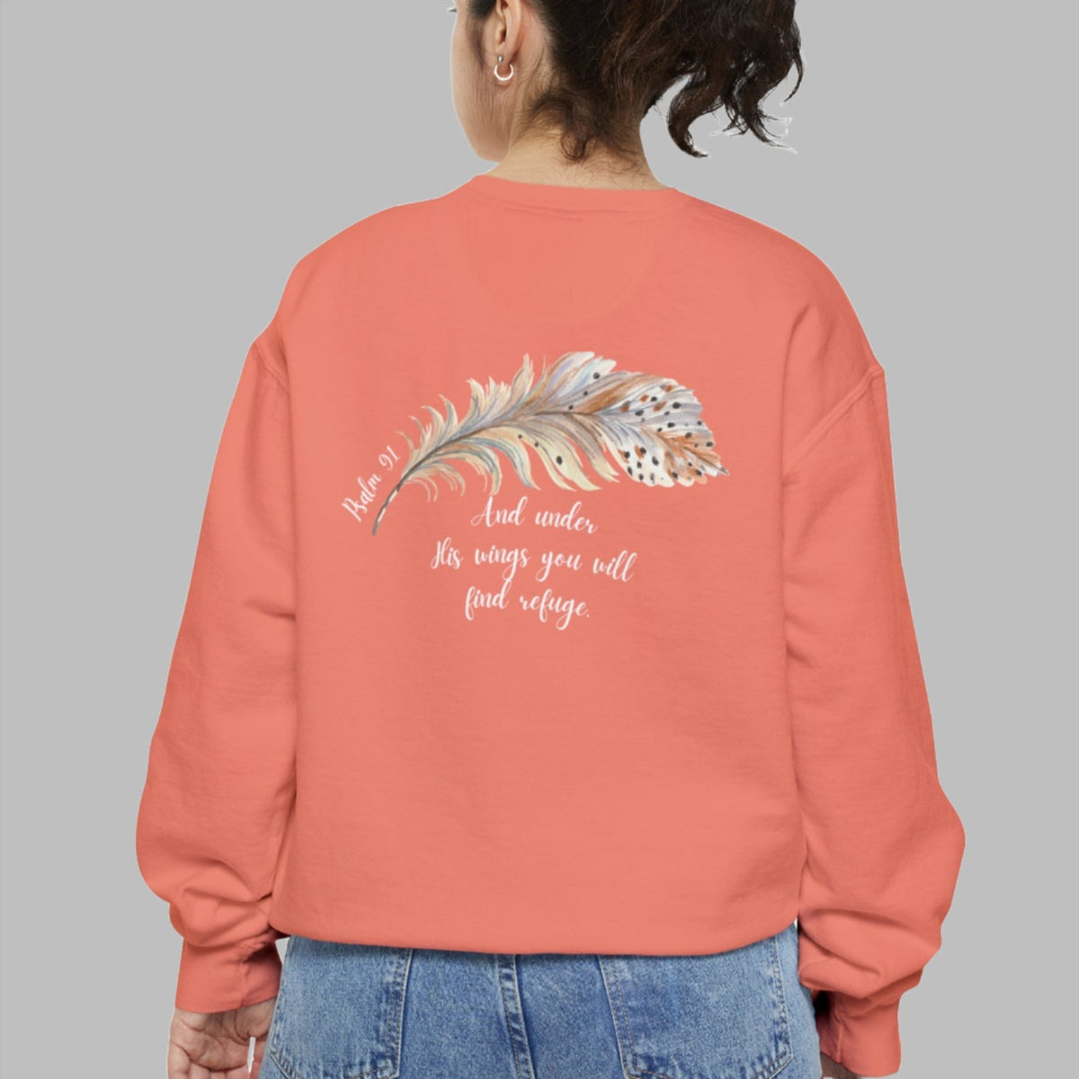 Psalm 91 Crewneck Sweatshirt For Women