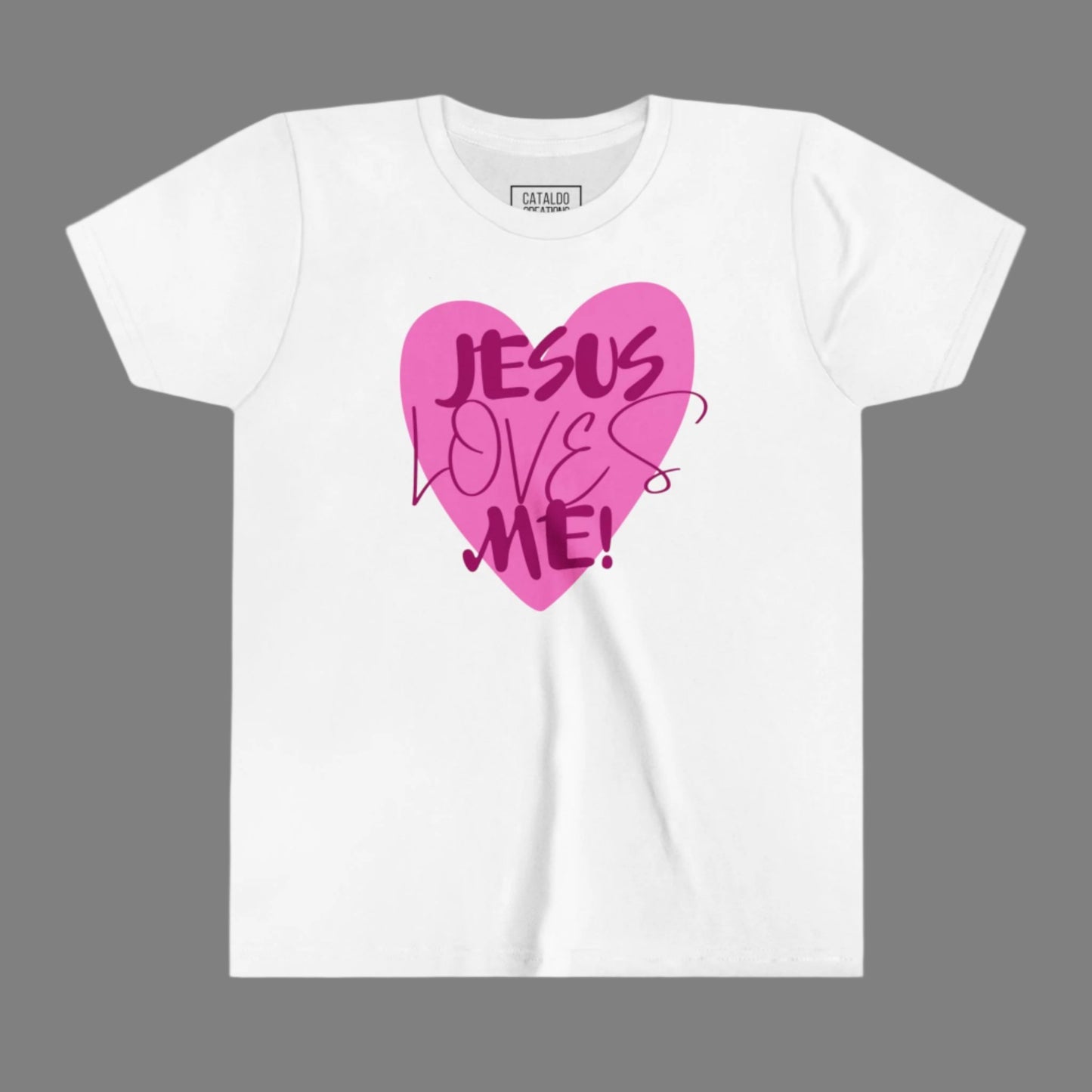 Kids Jesus Loves Me Youth Short Sleeve Tee