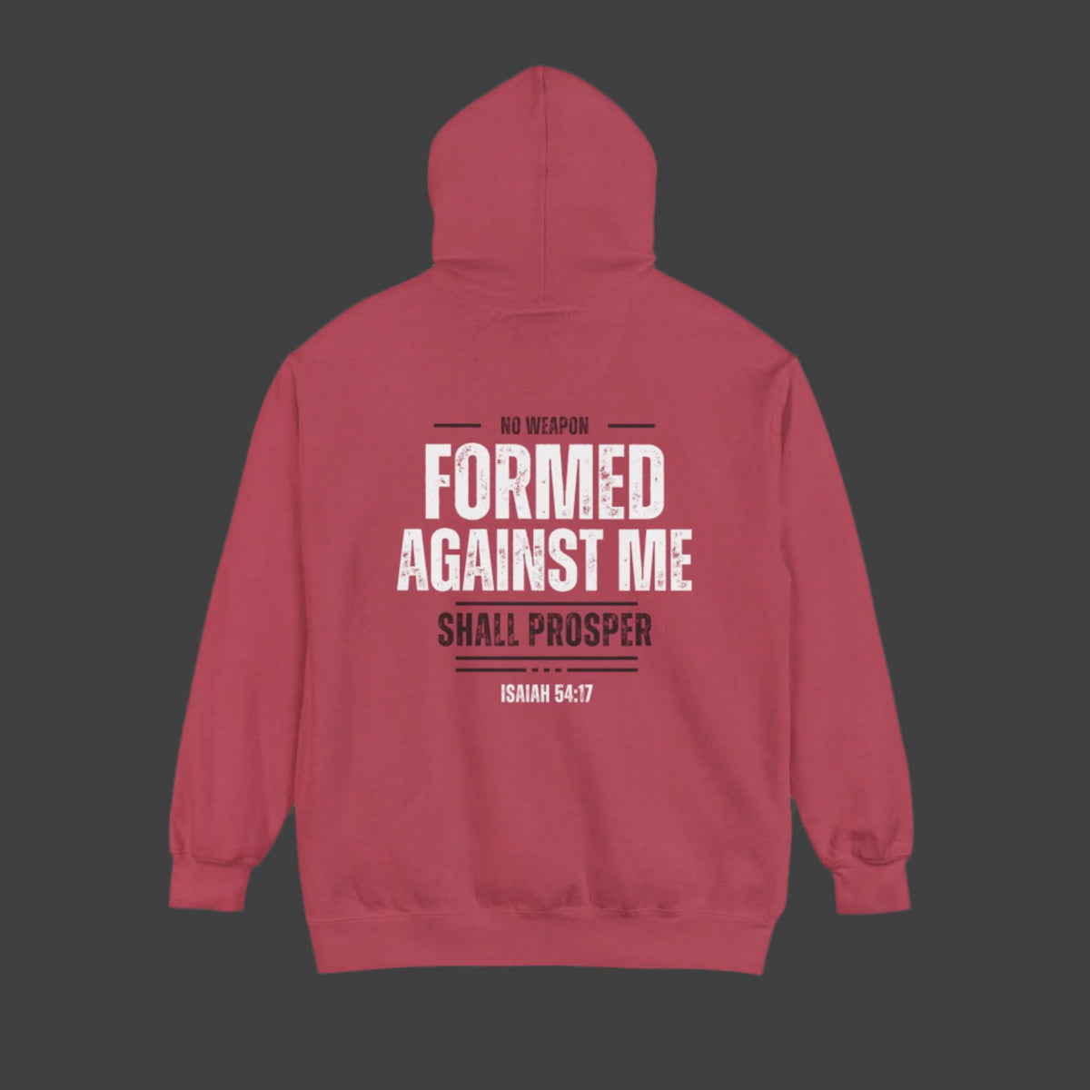 No Weapon Formed Against Me Shall Prosper Bible Verse Premium Hoodie