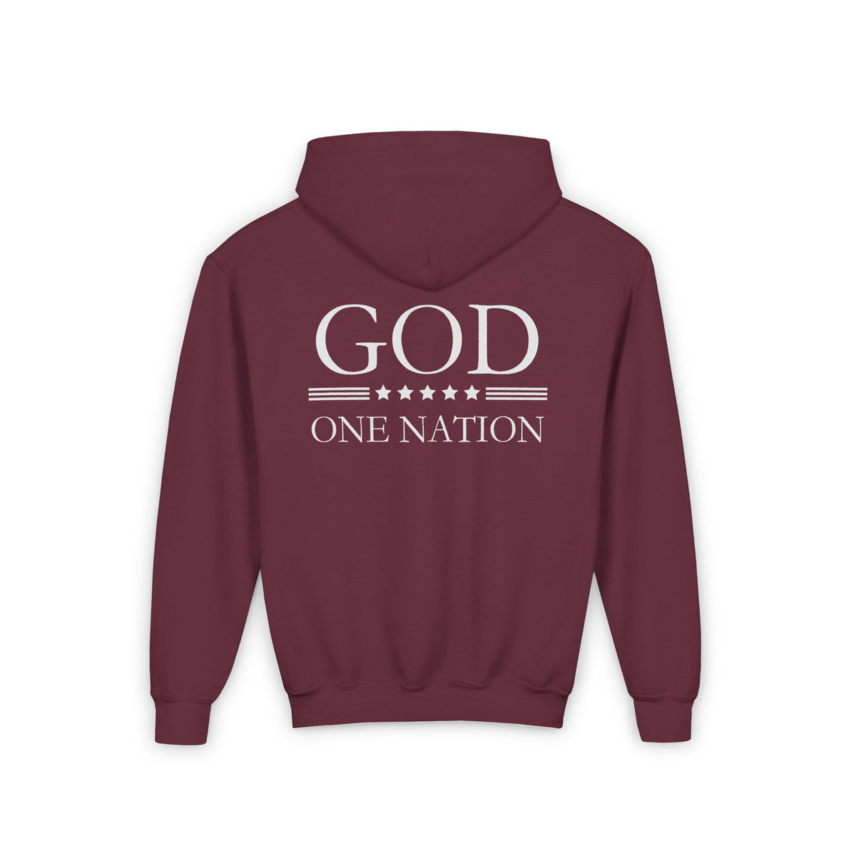 Kids One Nation Under God Youth Hooded Sweatshirt