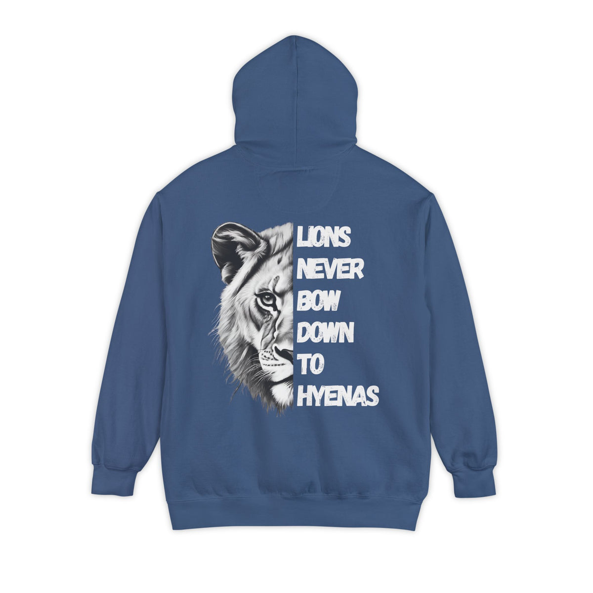 Lions Never Bow Down To Hyenas Adult Premium Hoodie