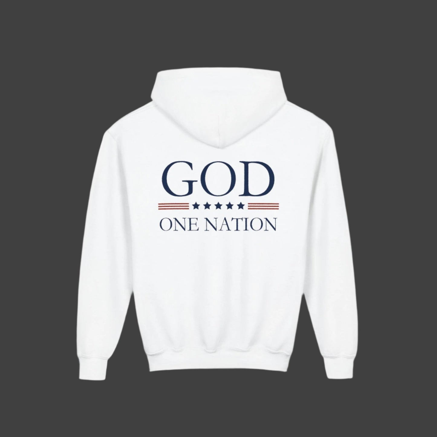 Kids One Nation Under God Youth Hooded Sweatshirt