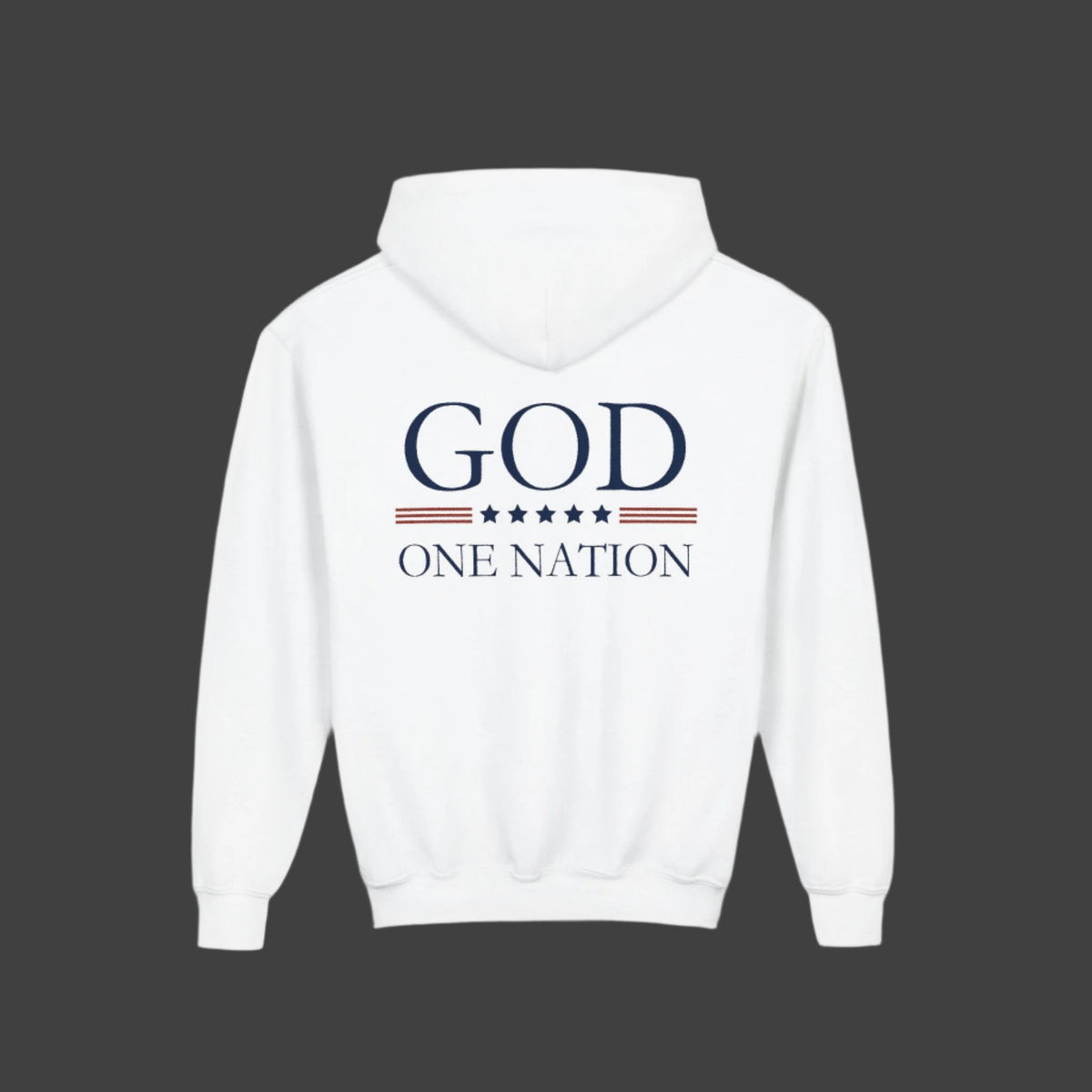 Kids One Nation Under God Youth Hooded Sweatshirt