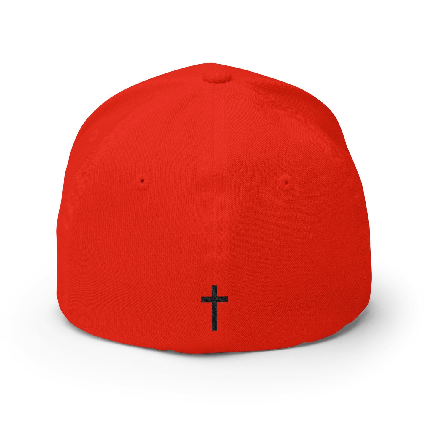 Fore Christ Embroidered Golf Cap - Faith-Inspired Closed-Back Hat.