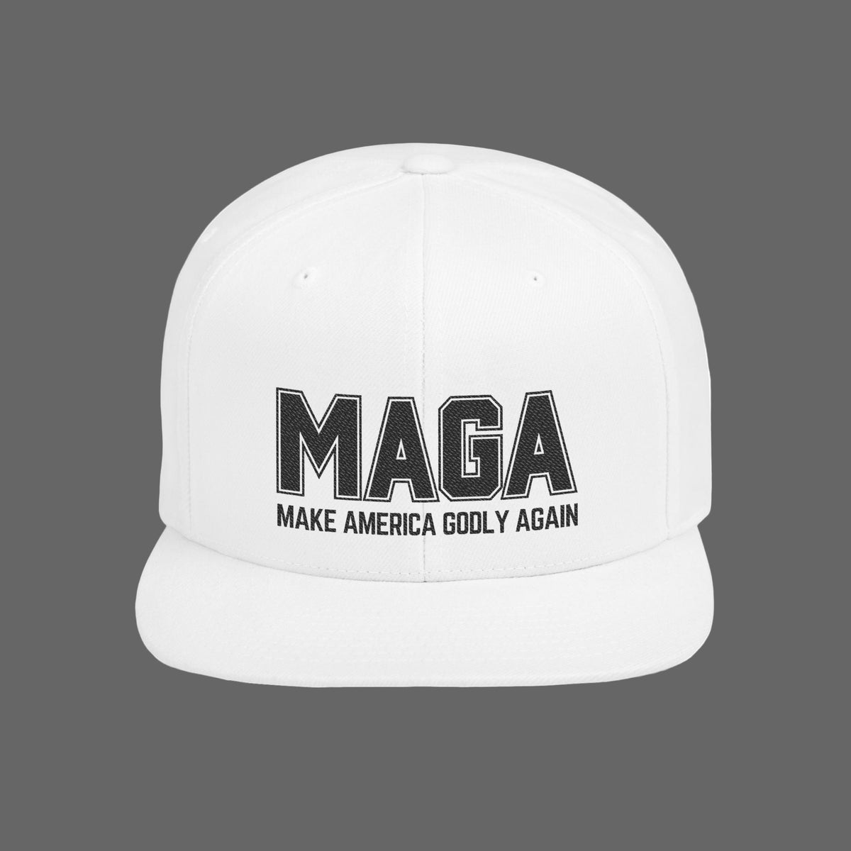 Make America GODLY Again Flat Brim Snapback Hat