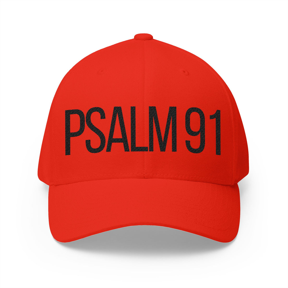 Embroidered Psalm 91 Cap - Faith-Inspired Structured Hat