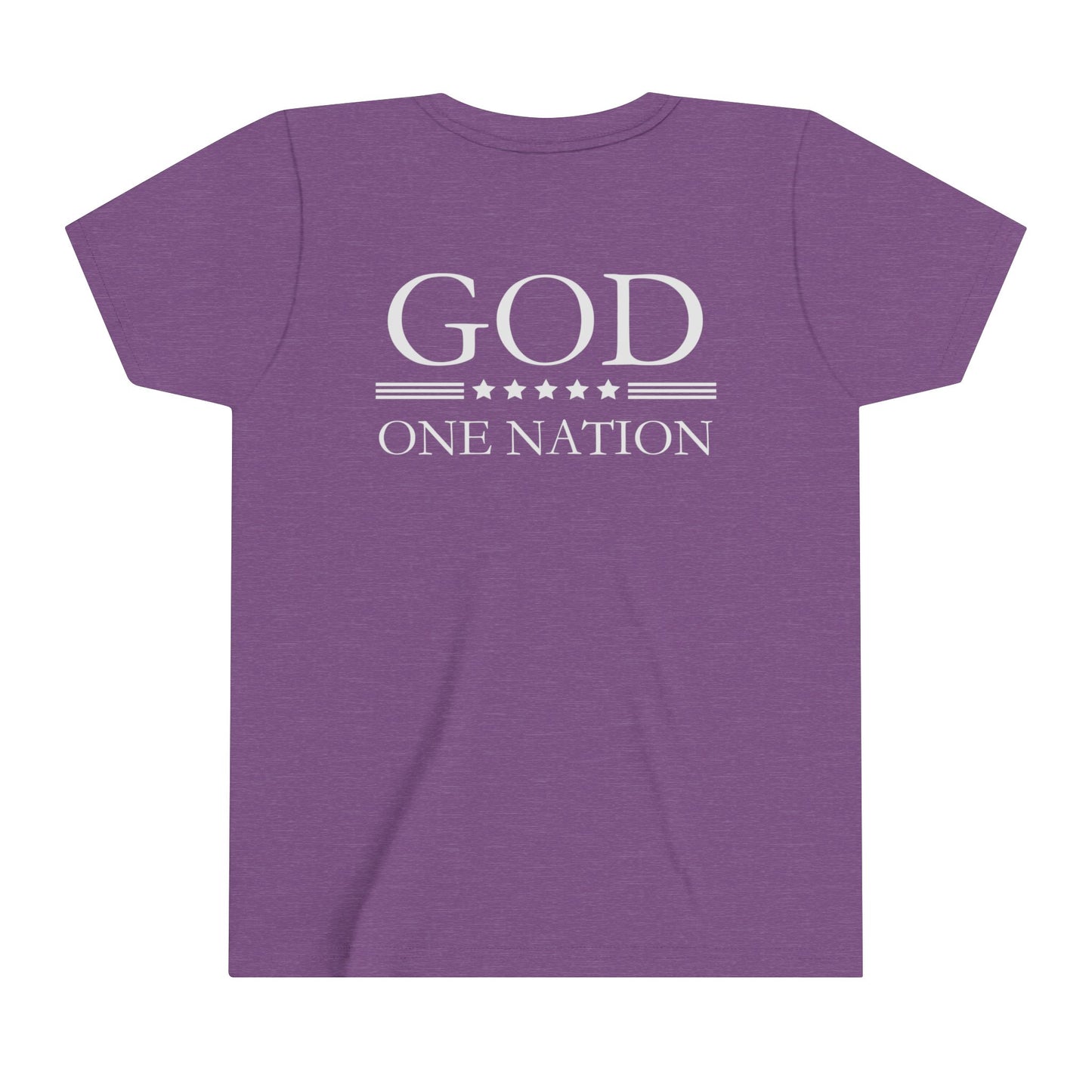 Kids One Nation Under God Youth Short Sleeve Tee