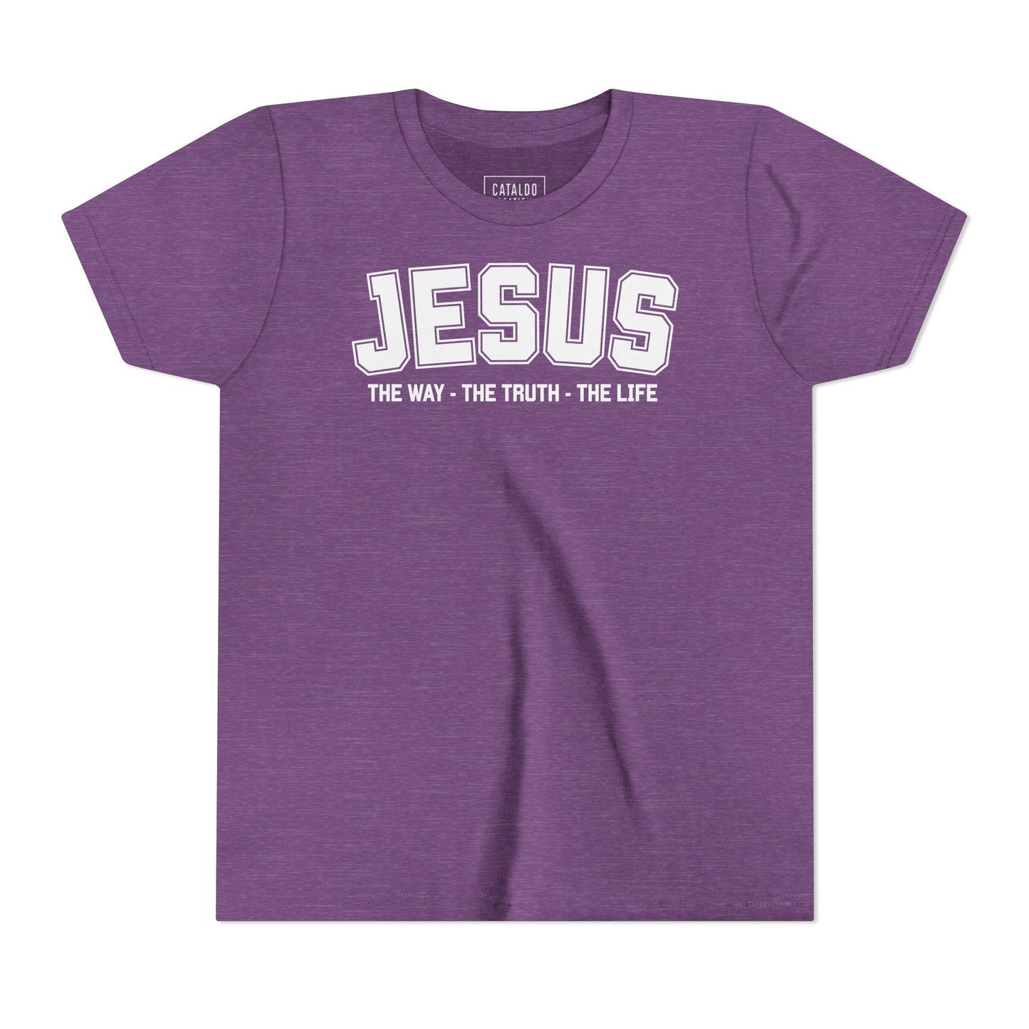Faith-Inspired Youth Tee - Jesus - The Way, The Truth, The Life, Christian Apparel, Faith-Based Gift, Youth Clothing