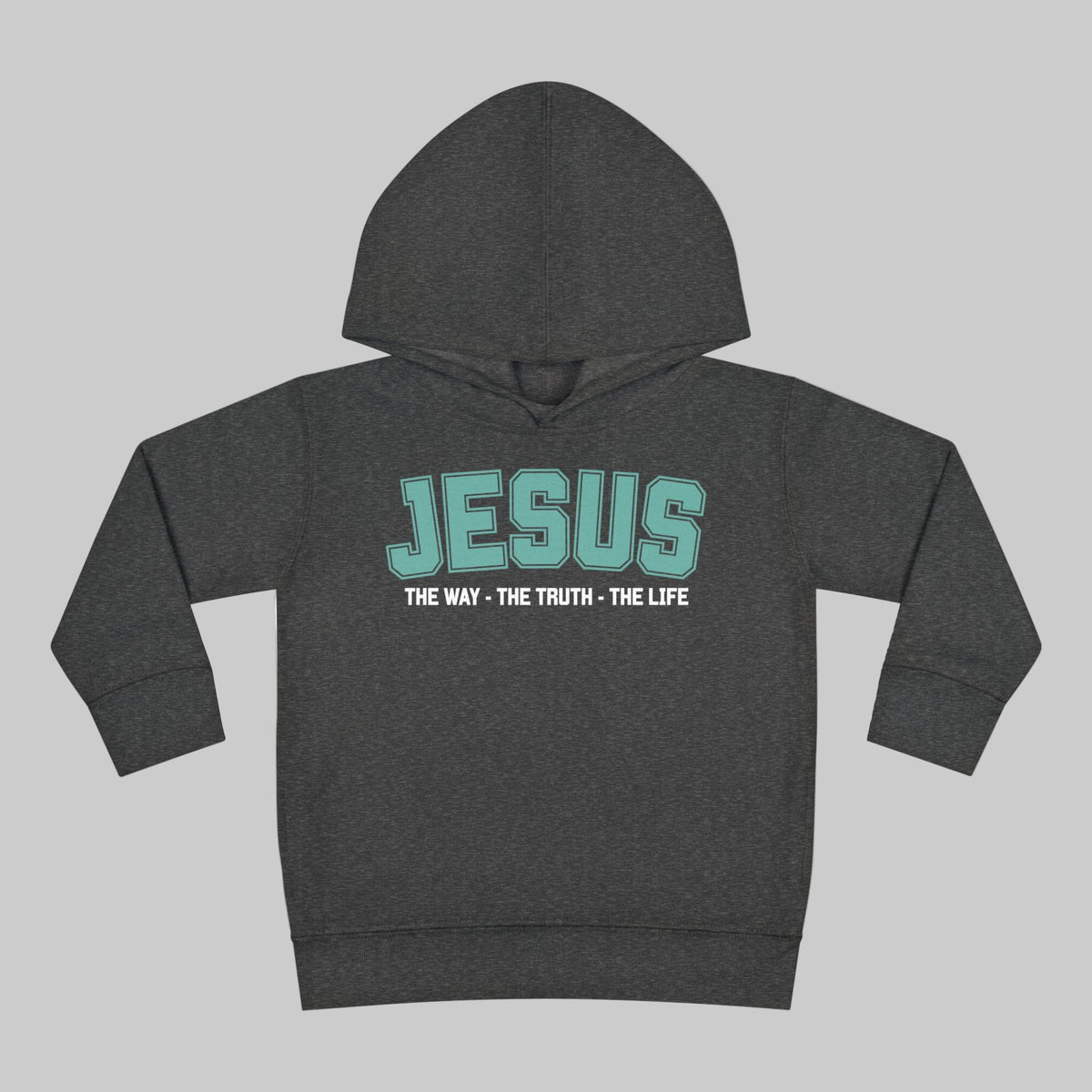 Toddler Jesus The Way, The Truth, The Life Pullover Fleece Hoodie, Christian Jesus Hoodie For Toddlers