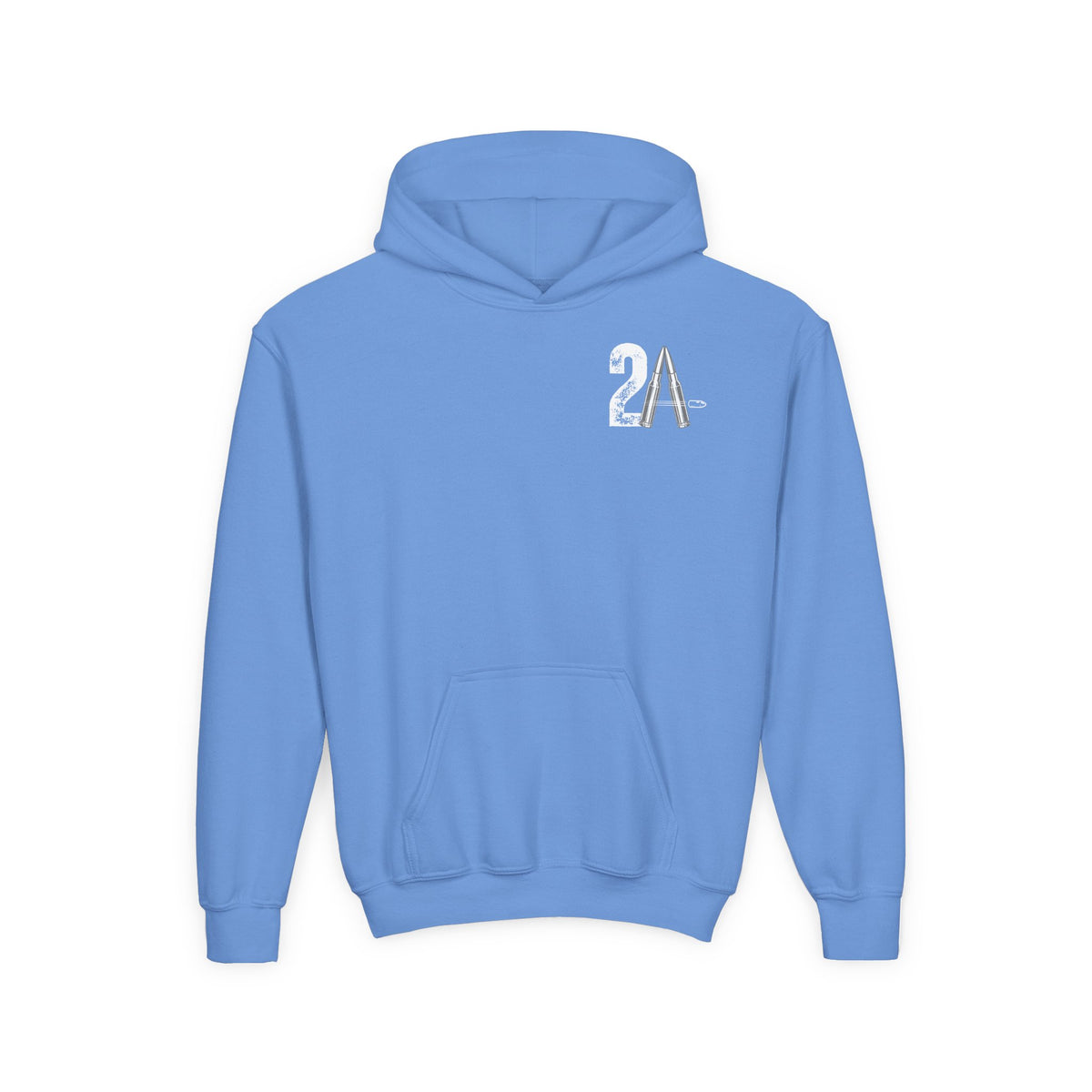 Youth 2nd Amendment Flag Design Hoodie, Kids 2A Sweatshirt, Gift for Teens, Patriotic Apparel, Flag Hoodie