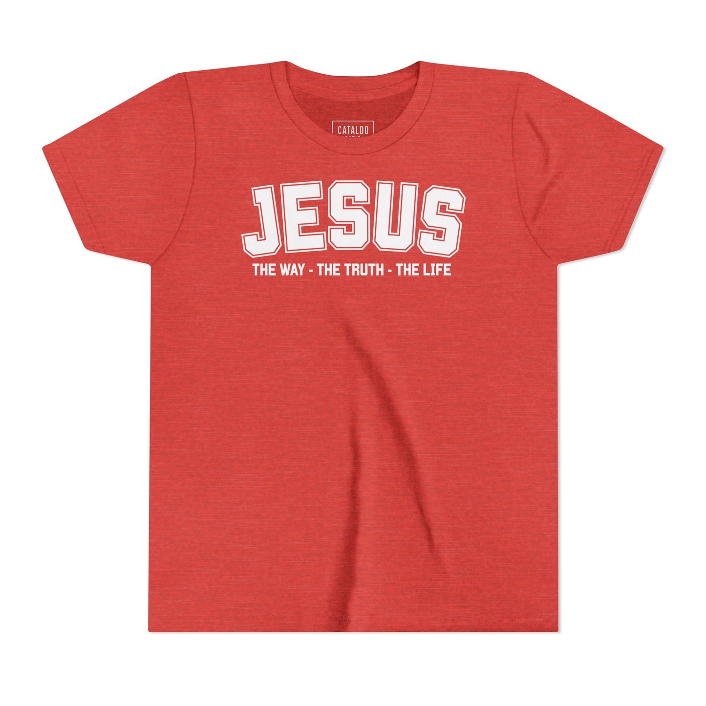Faith-Inspired Youth Tee - Jesus - The Way, The Truth, The Life, Christian Apparel, Faith-Based Gift, Youth Clothing