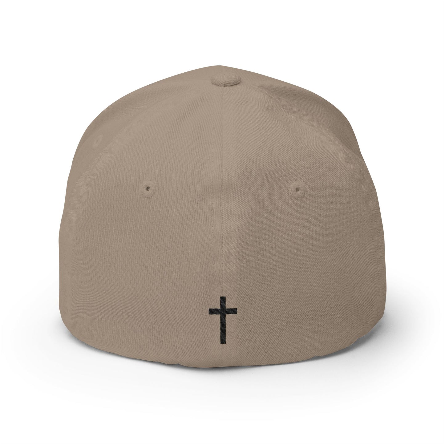 Fore Christ Embroidered Golf Cap - Faith-Inspired Closed-Back Hat.