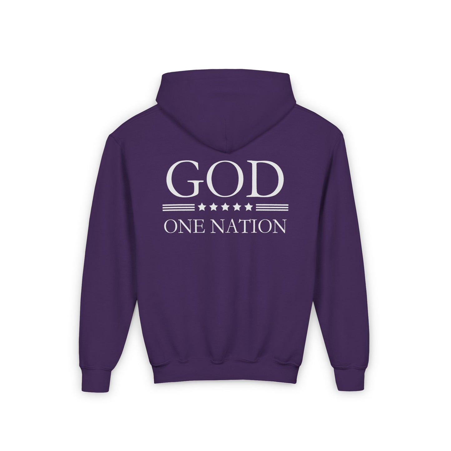 Kids One Nation Under God Youth Hooded Sweatshirt