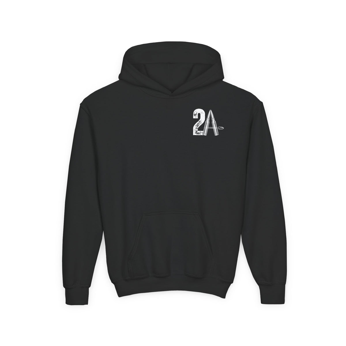 Youth 2nd Amendment Flag Design Hoodie, Kids 2A Sweatshirt, Gift for Teens, Patriotic Apparel, Flag Hoodie
