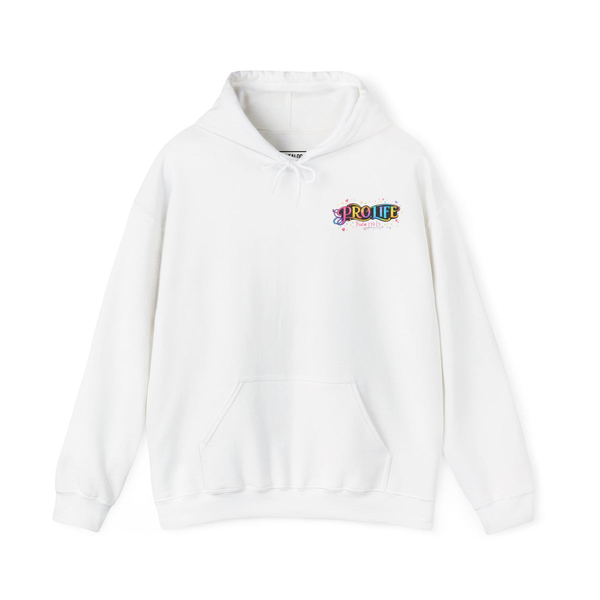 Pro-Life Christian Hoodie, Psalm 139 "You Knit Me Together" Heavy Blend Hooded Sweatshirt