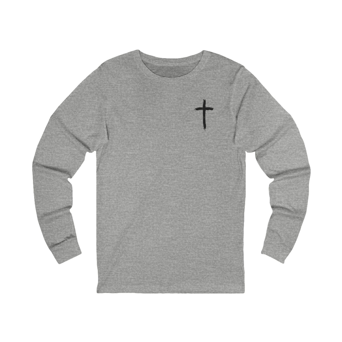 Look at the Birds Of The Air Long Sleeve Tee — Matthew 6:26 Christian Cross Scripture Shirt