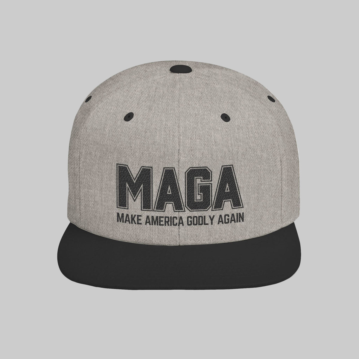 Make America GODLY Again Flat Brim Snapback Hat