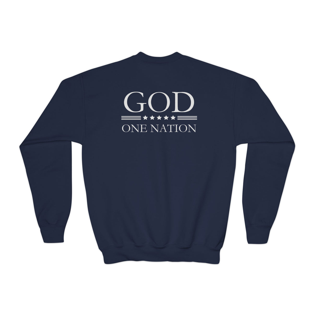Kids One Nation Under God 1776 Crewneck Sweatshirt