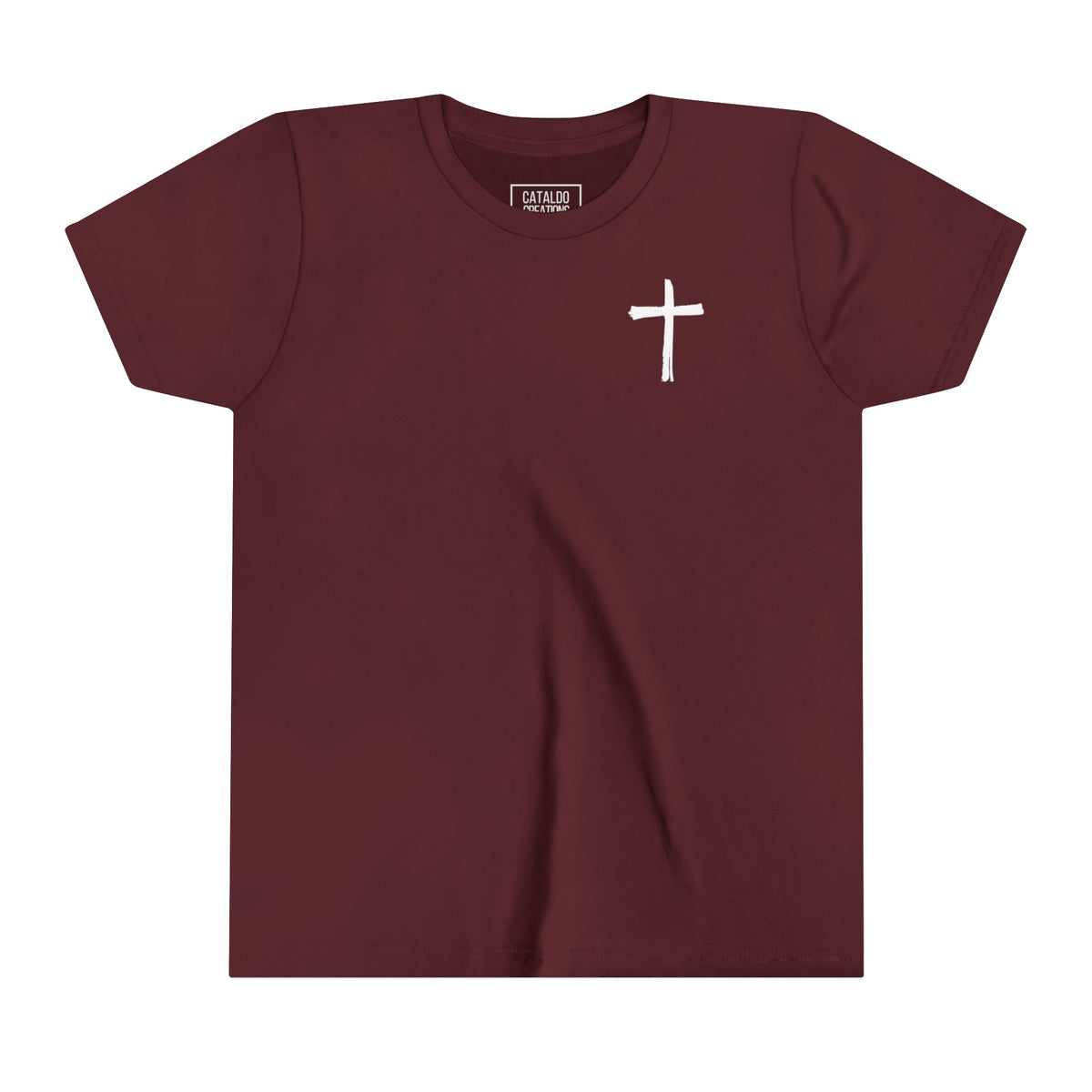 Kids Be Bold As A Lion Youth Short Sleeve Tee. Black & White Design