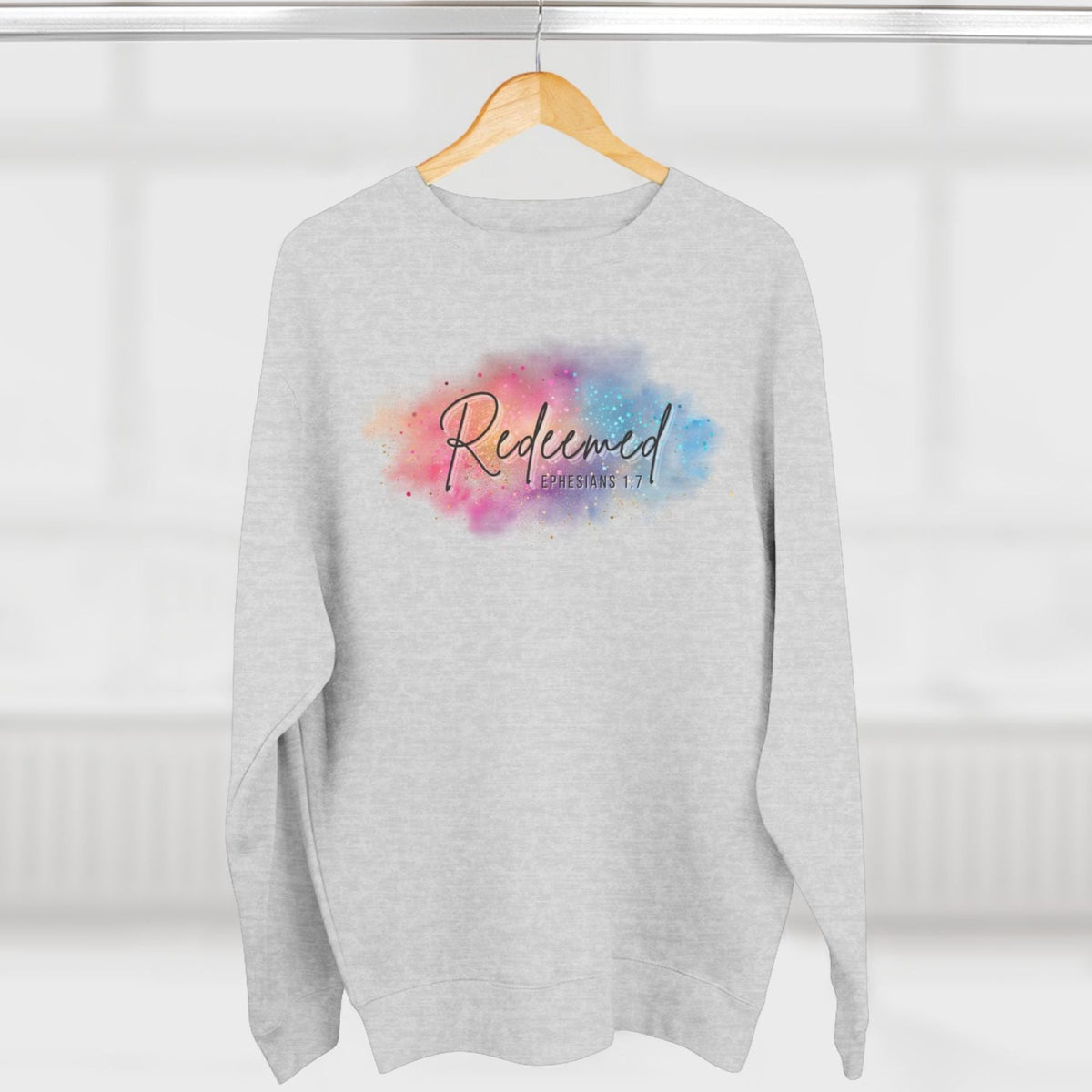 Experience the ultimate comfort with our Redeemed Super Soft Crewneck Christian Sweatshirt. Made from the softest material and featuring a splash of color, this sweatshirt is perfect for everyday wear. Let the inspiring bible verse remind you of the power of redemption.