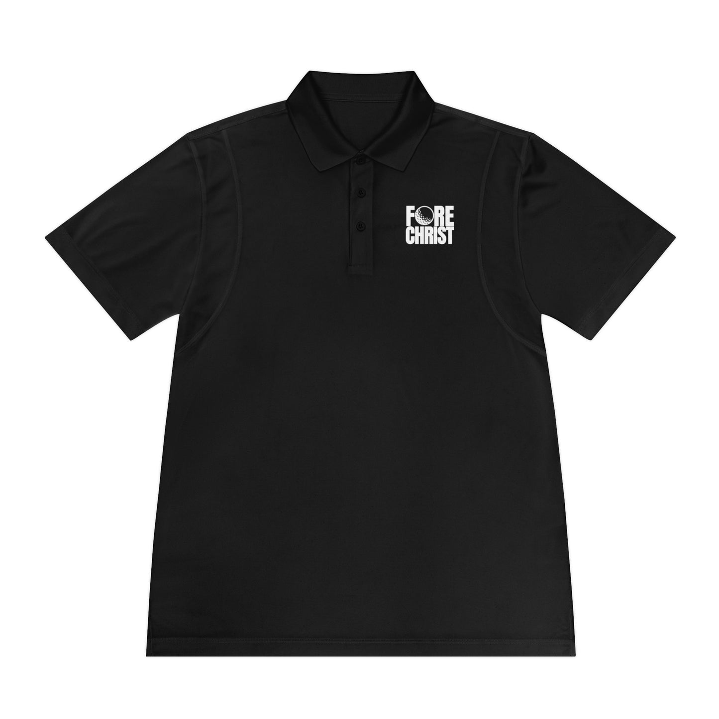 Men's 'Fore Christ' Sport Polo Shirt, Faith-Inspired Activewear, Christian Polo for Golf & Casual Outings, Men's Casual Wear
