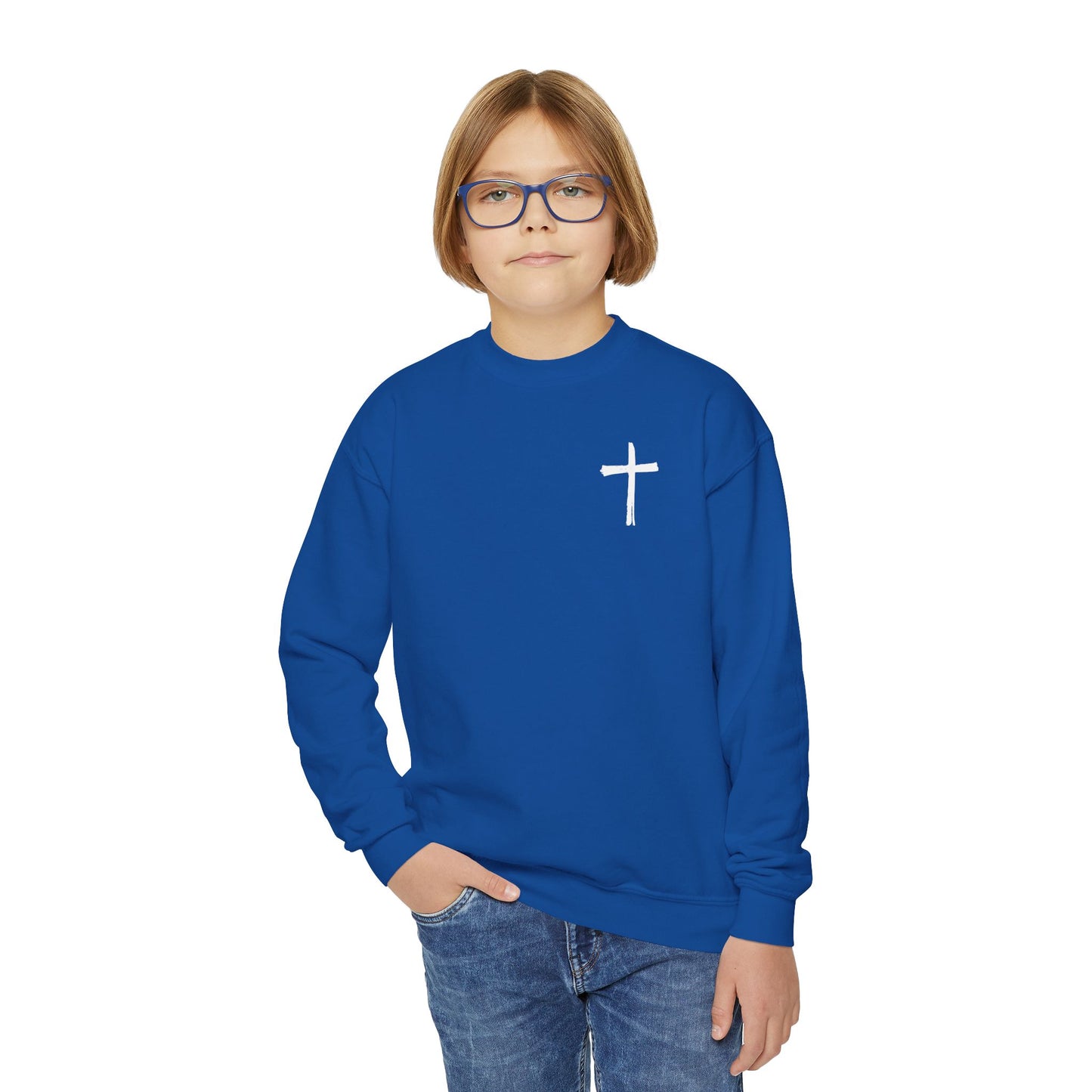 Kids Be Bold As A Lion Youth Crewneck Sweatshirt