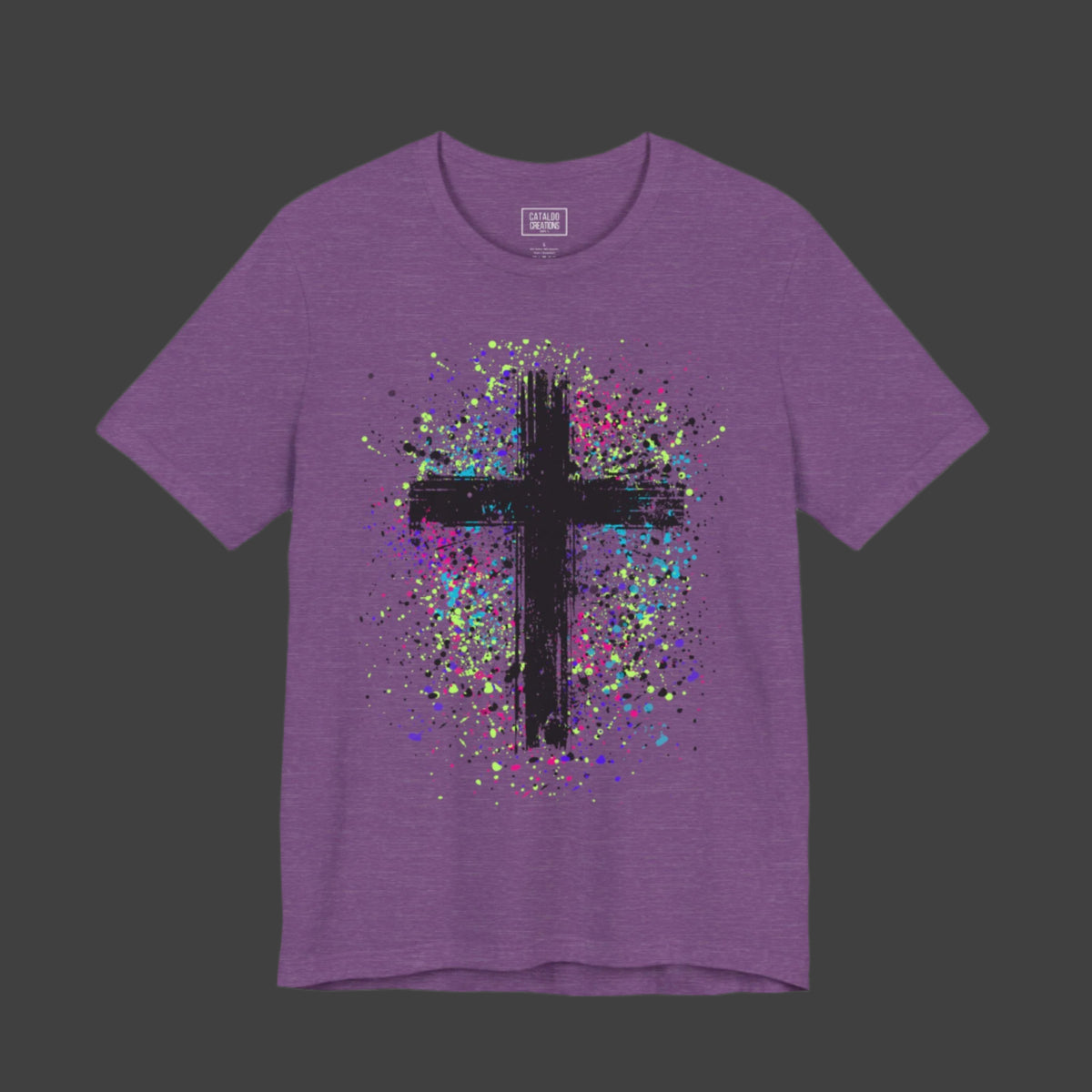 Vibrant Cross Adult Short Sleeve Tee