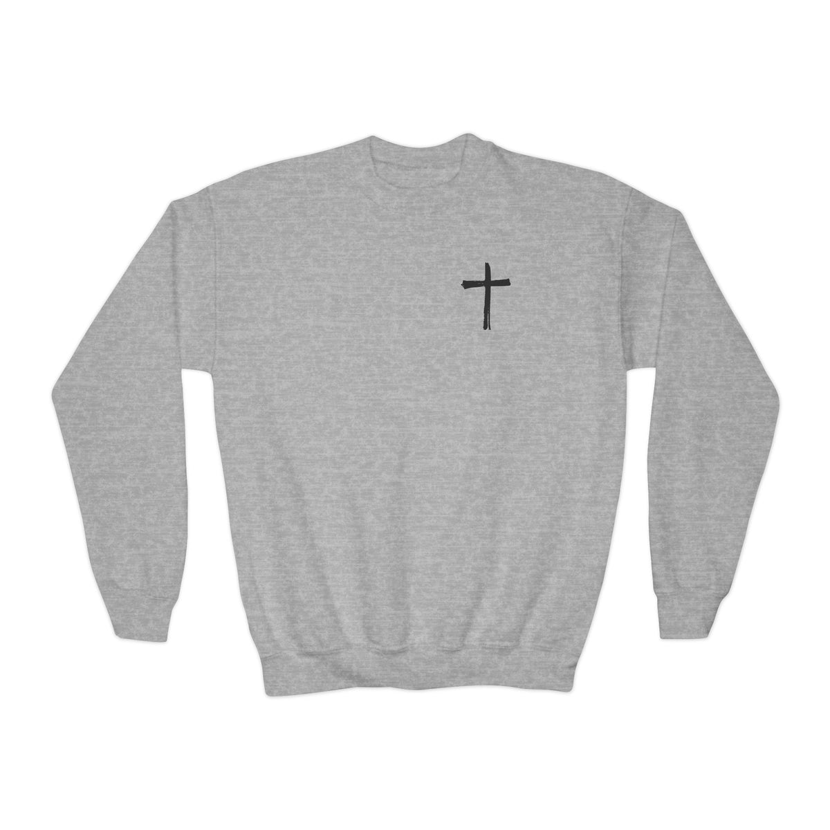 Kids Lions Never Bow Down To Hyenas Youth Crewneck Sweatshirt
