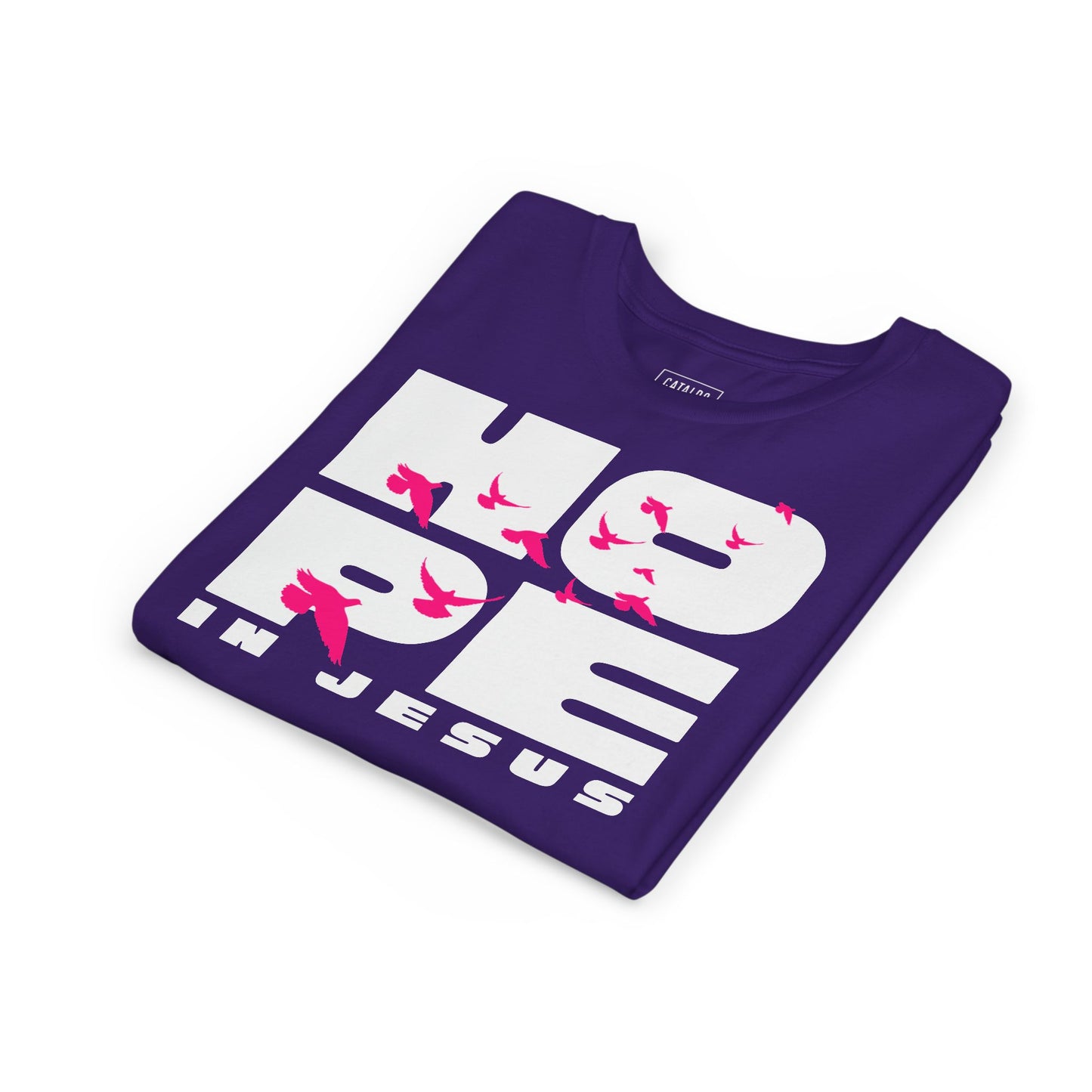 Hope in Jesus Youth Tee, Inspirational Kids Shirt, Faith-Based T-Shirt, Christian Apparel, Gifts for Church Events