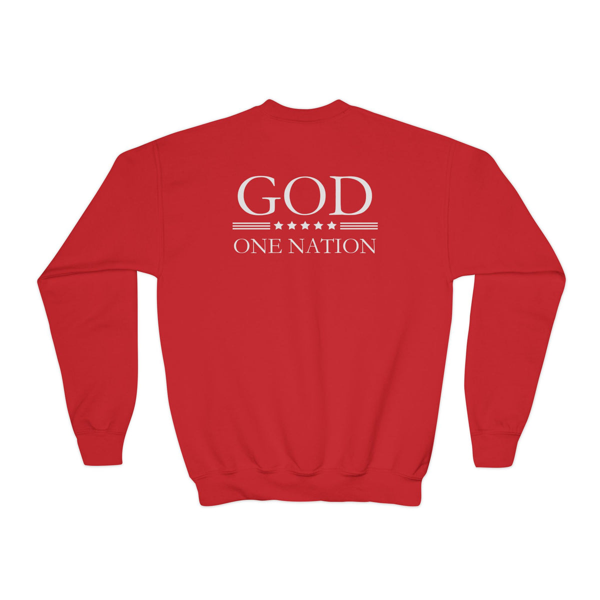 Kids One Nation Under God 1776 Crewneck Sweatshirt
