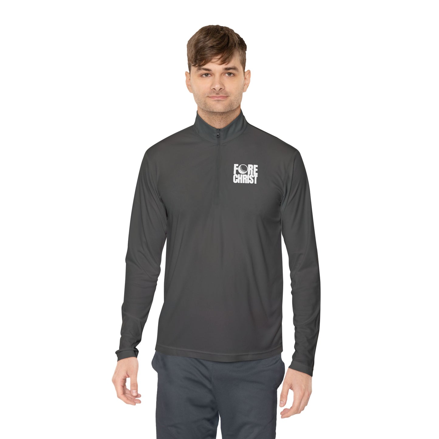 'Fore Christ' Faith-Inspired Unisex Quarter-Zip Pullover - Christian Activewear, Golf And Athletic Apparel