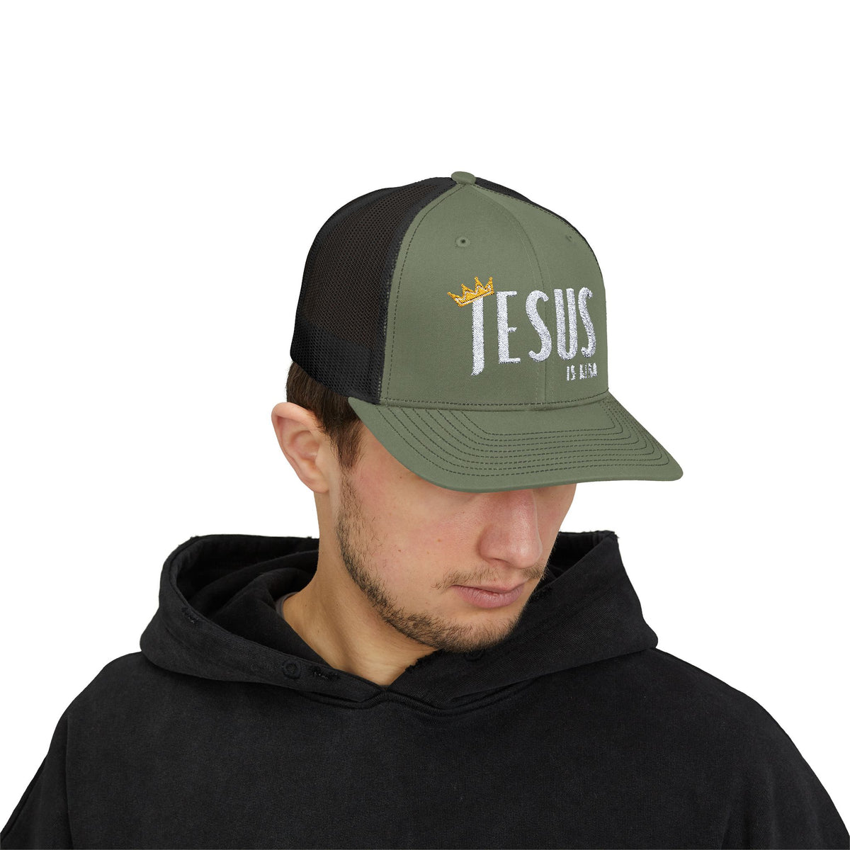 Jesus Is King Snapback Trucker Cap