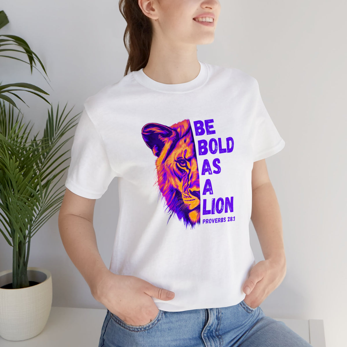 Short Sleeve Be Bold As A Lion Vibrant Tee