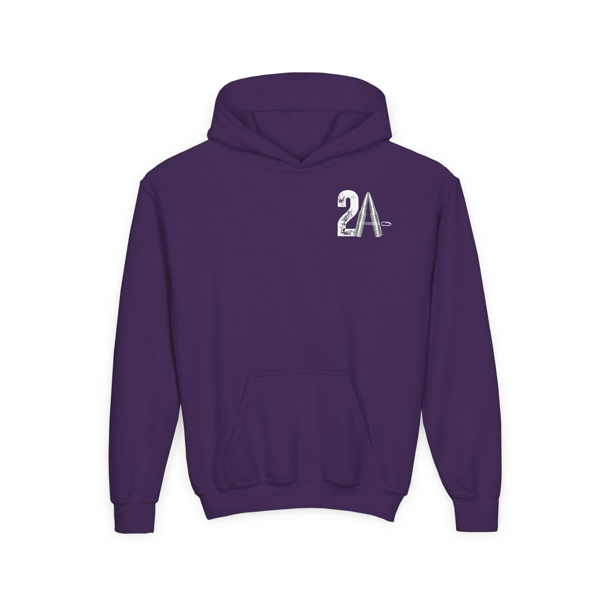 Youth 2nd Amendment Flag Design Hoodie, Kids 2A Sweatshirt, Gift for Teens, Patriotic Apparel, Flag Hoodie
