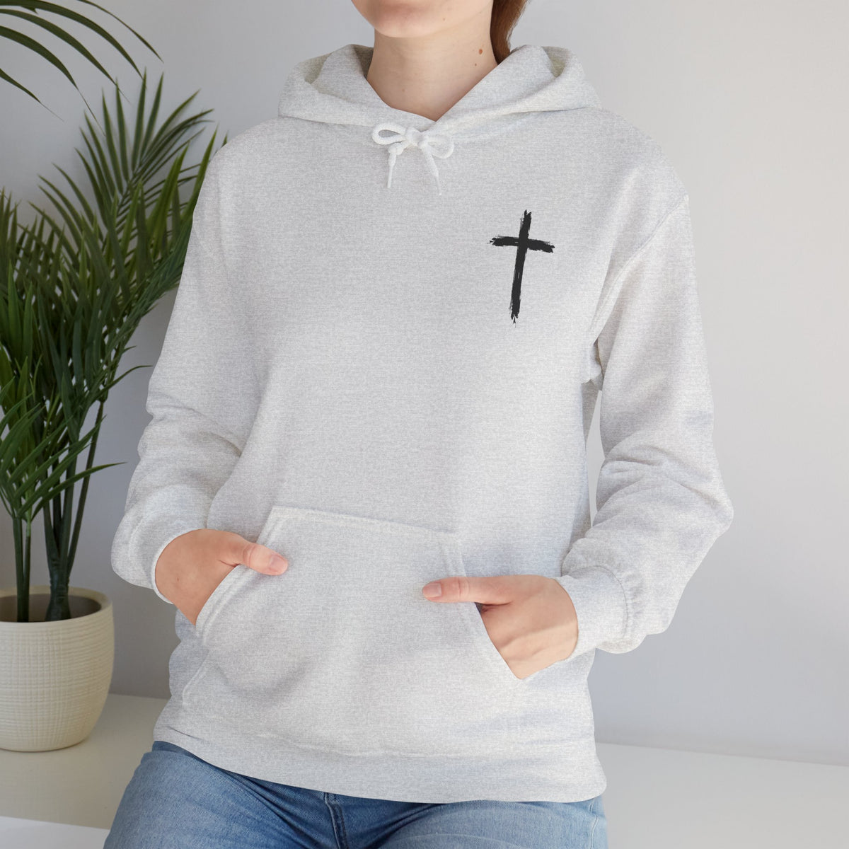 Look At The Birds of the Air Hoodie — Cross Hooded Sweatshirt, Christian Graphic Pullover