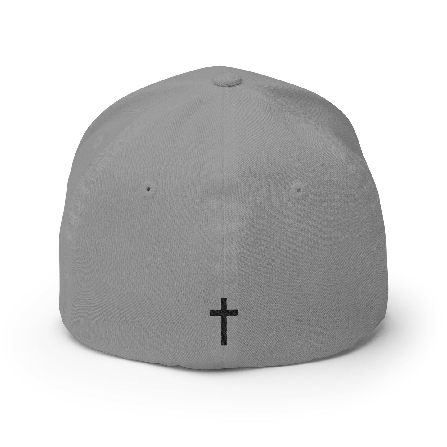 Fore Christ Embroidered Golf Cap - Faith-Inspired Closed-Back Hat.