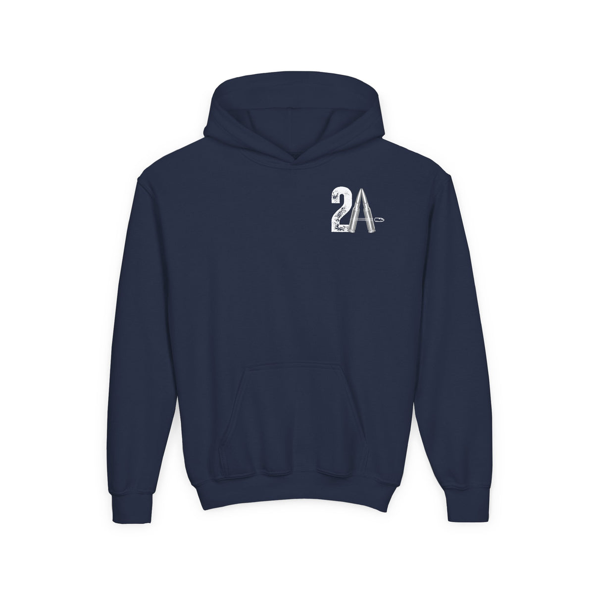Youth 2nd Amendment Flag Design Hoodie, Kids 2A Sweatshirt, Gift for Teens, Patriotic Apparel, Flag Hoodie