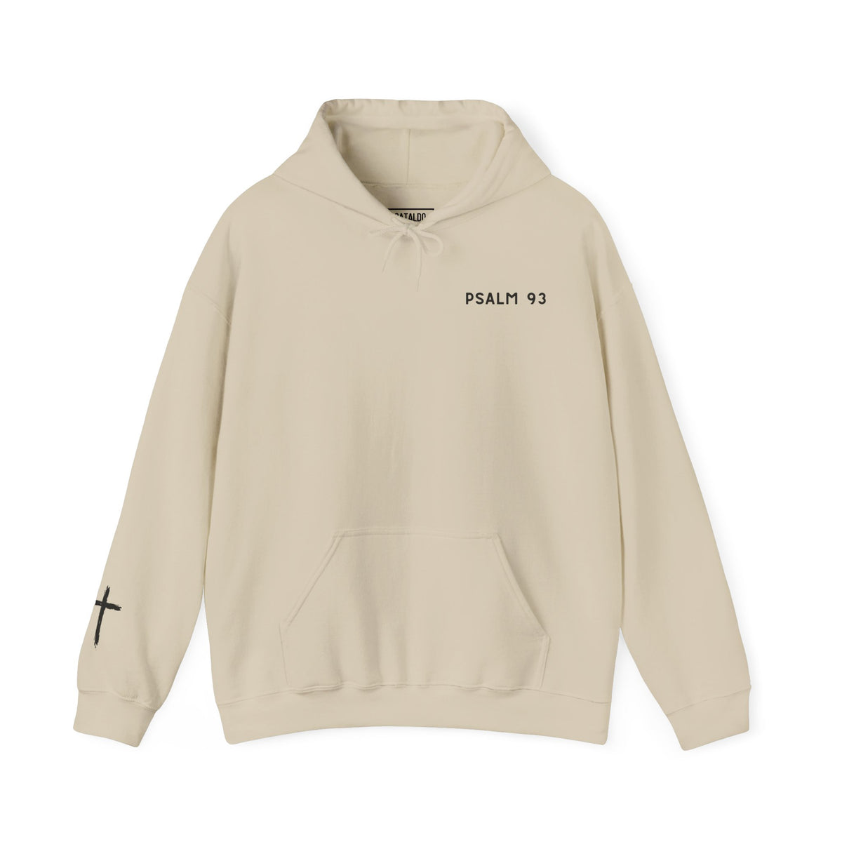 Faith-Inspired Psalm 93 Hooded Sweatshirt, 'Mightier Than The Waves Of The Sea' Cozy Hoodie, Christian Sweatshirt