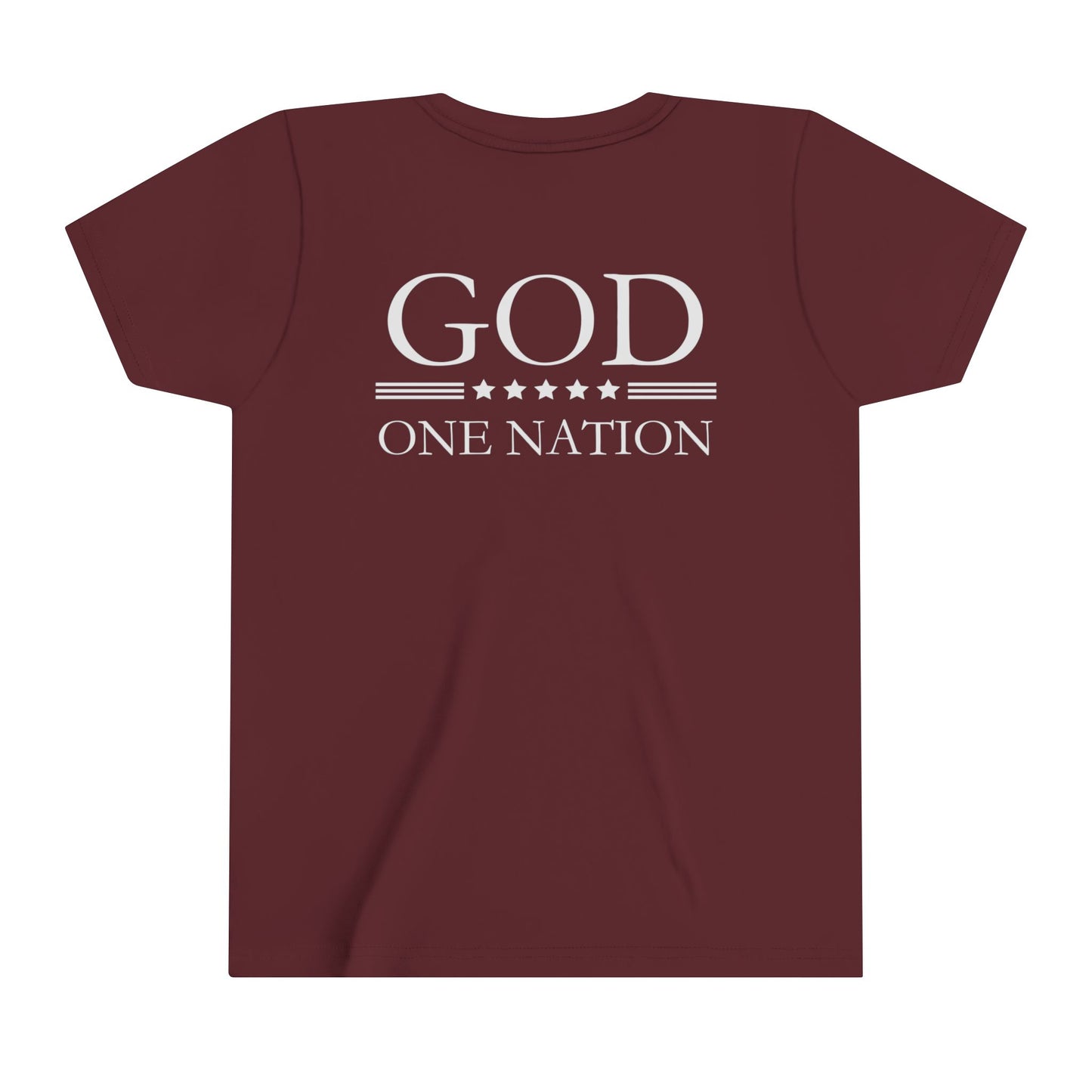 Kids One Nation Under God Youth Short Sleeve Tee