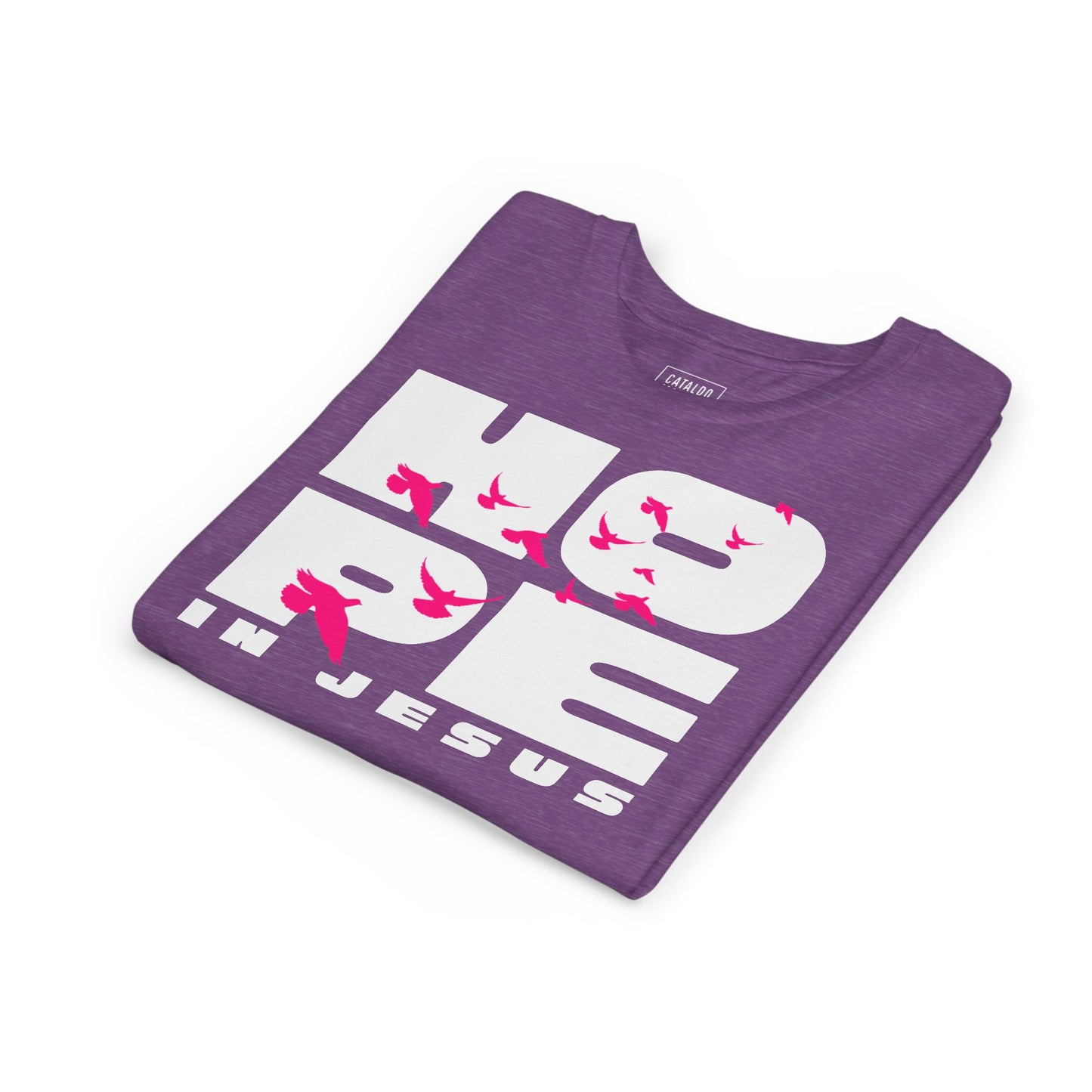 Hope in Jesus Youth Tee, Inspirational Kids Shirt, Faith-Based T-Shirt, Christian Apparel, Gifts for Church Events