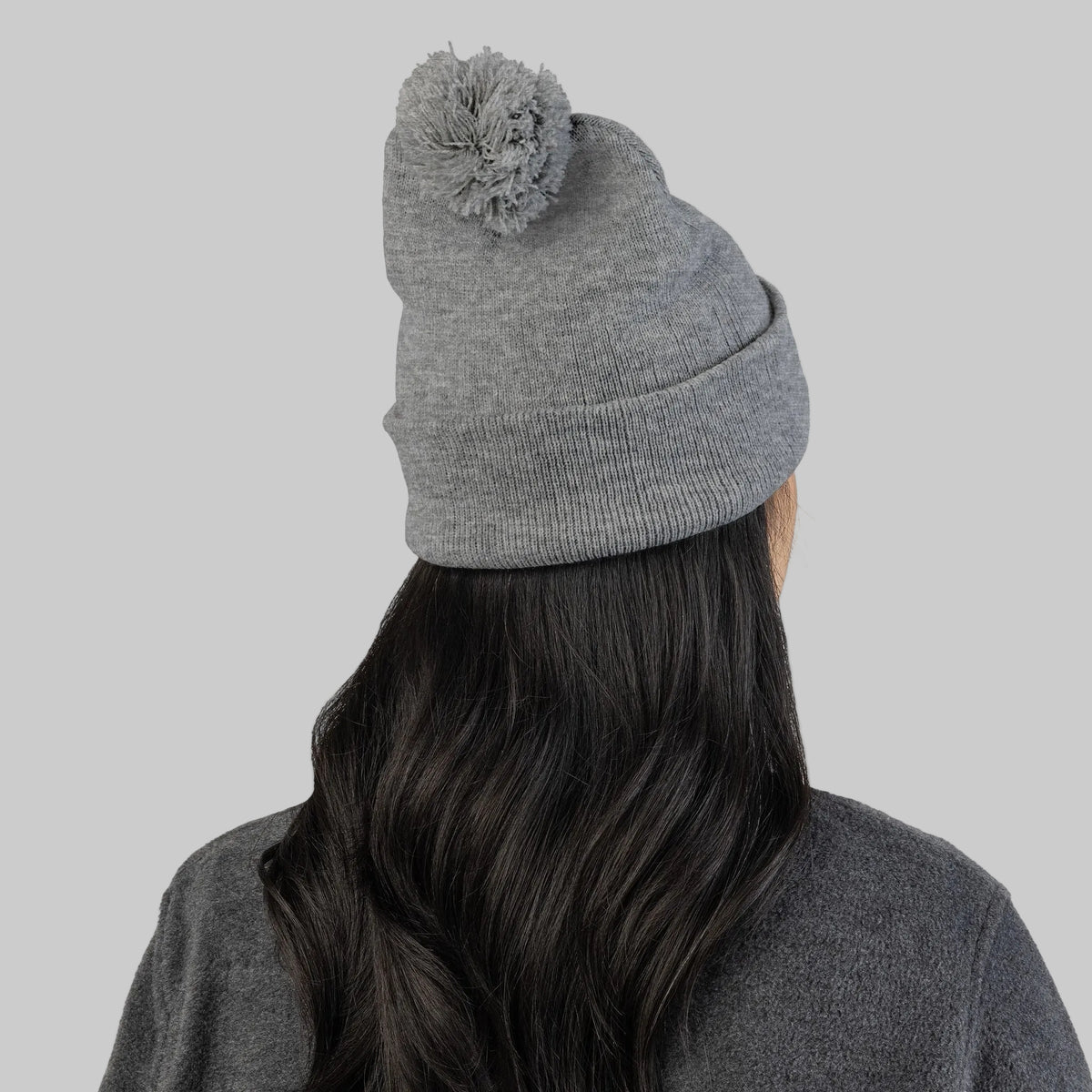 Psalm 91 Pom-Pom Knit Cap — Embroidered Winter Beanie for Faith & Comfort