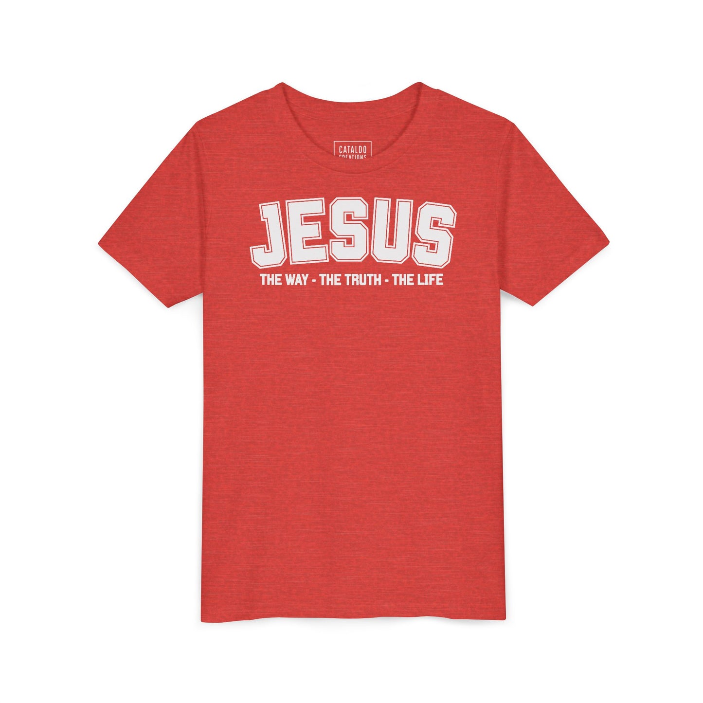 Faith-Inspired Youth Tee - Jesus - The Way, The Truth, The Life, Christian Apparel, Faith-Based Gift, Youth Clothing