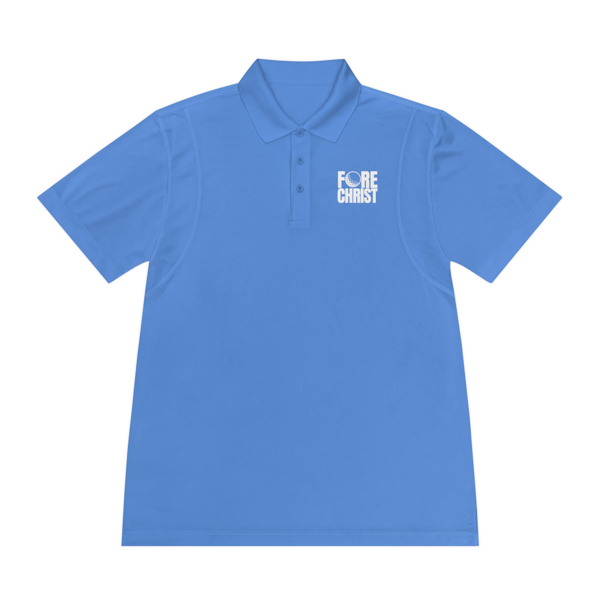 Men's Fore Christ Golf Polo - Lightweight Golf Polo For Christian Golfer