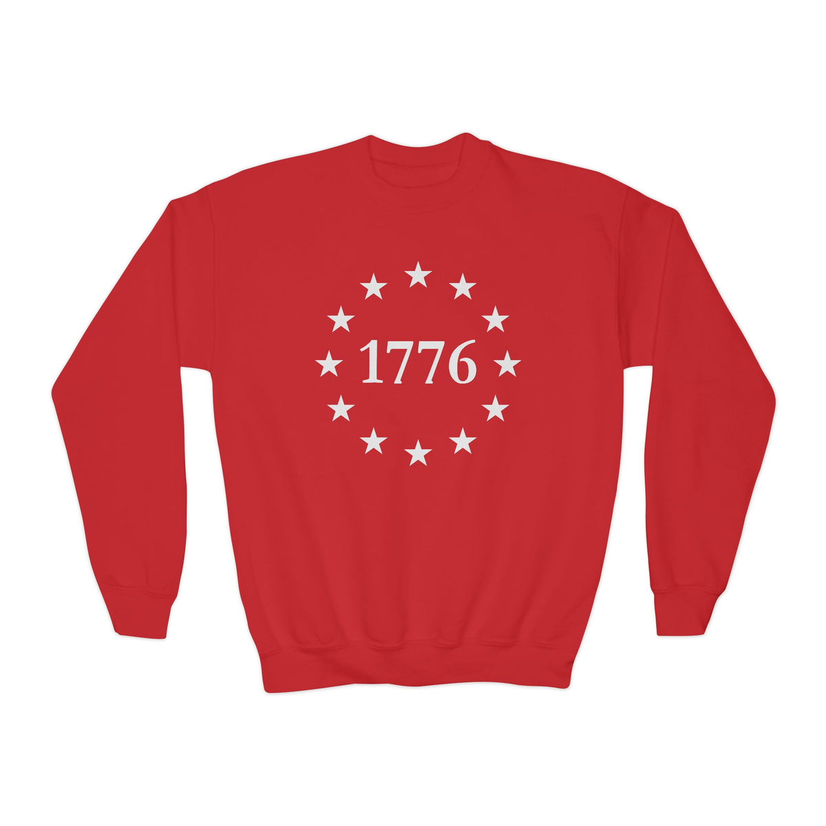 Kids One Nation Under God 1776 Crewneck Sweatshirt