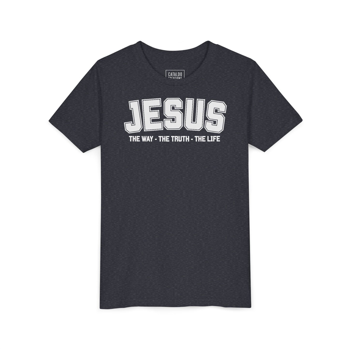 Faith-Inspired Youth Tee - Jesus - The Way, The Truth, The Life, Christian Apparel, Faith-Based Gift, Youth Clothing