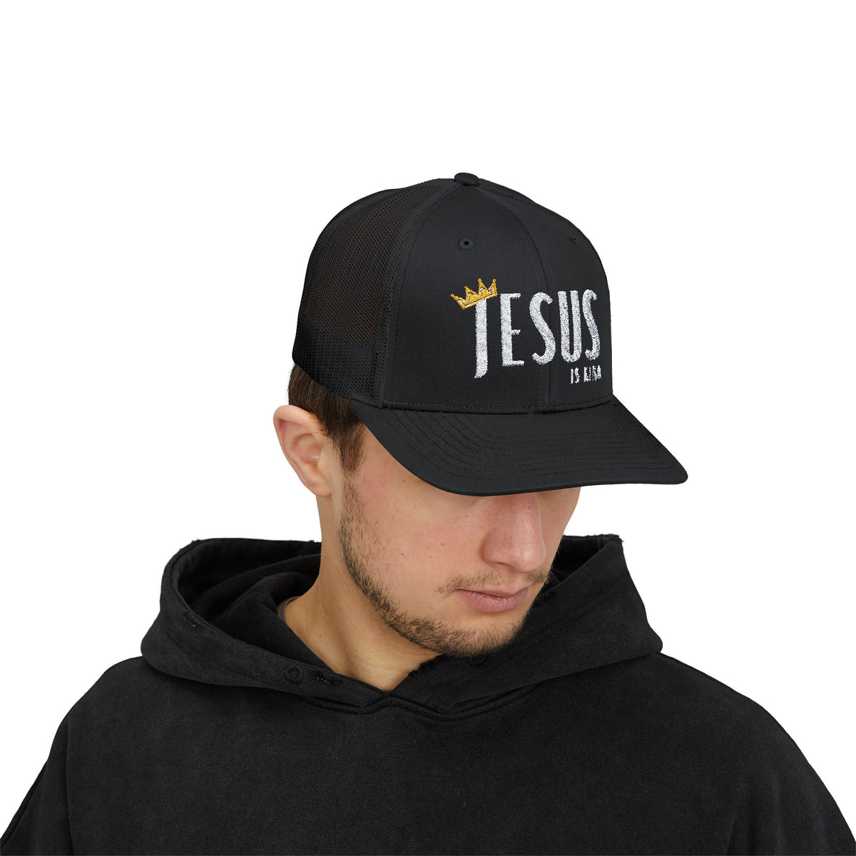 Jesus Is King Snapback Trucker Cap