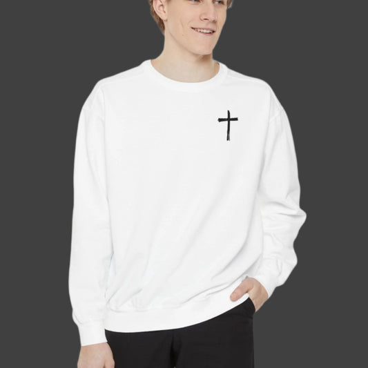 Lions Never Bow Down To Hyenas Adult Crewneck Sweatshirt